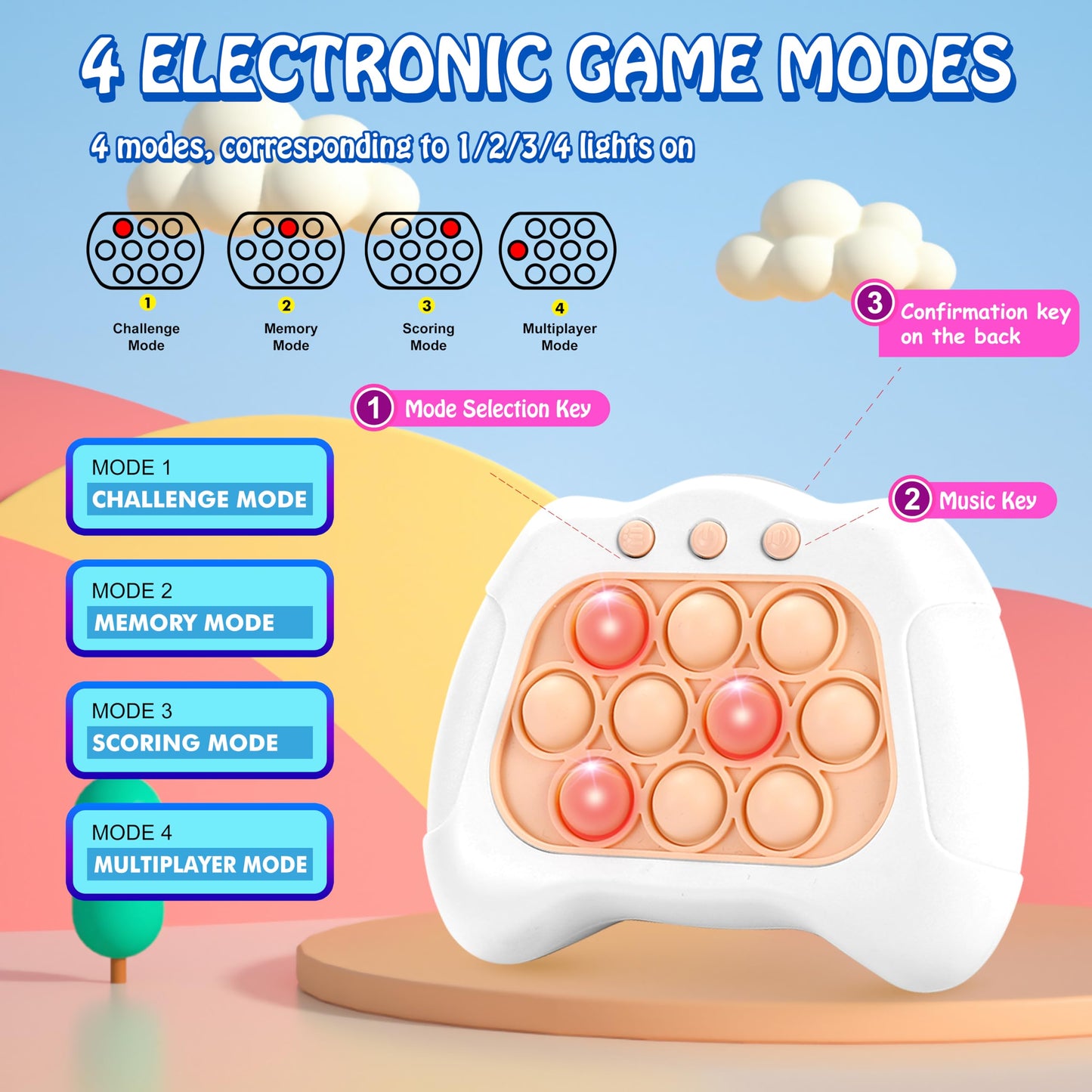 POP Fidget Bubble Sensory Electronic Game All ages